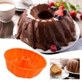 thumbnail image 1 of Celebration Bunte Cake Pan Silicone Fluted Cake Molds Nonstick and Quick Release Baking Pans, Bakeware for Cake Jello Bread and More Baked Goods, 1 of 9
