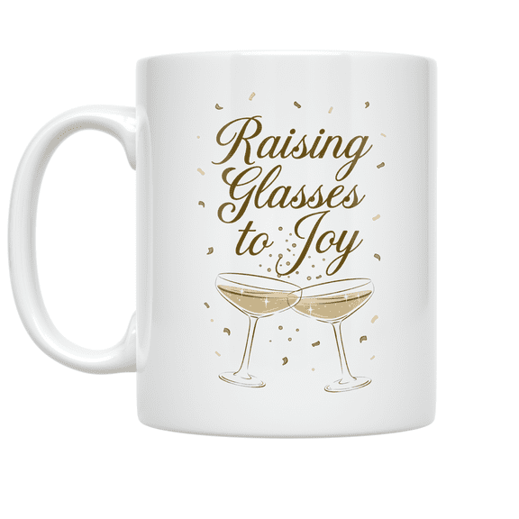 Celebration Cheers Design - Party Enthusiast - 11 oz Ceramic Coffee Mug