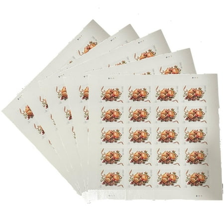 Celebration Corsage 5 Sheets of 20 USPS Forever First Class Two Oz Stamps Wedding Mother’s Day Proms