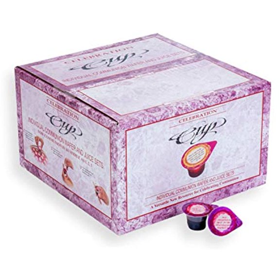 Communion-Celebration Cup Prefilled Juice/Wafer-Box 100