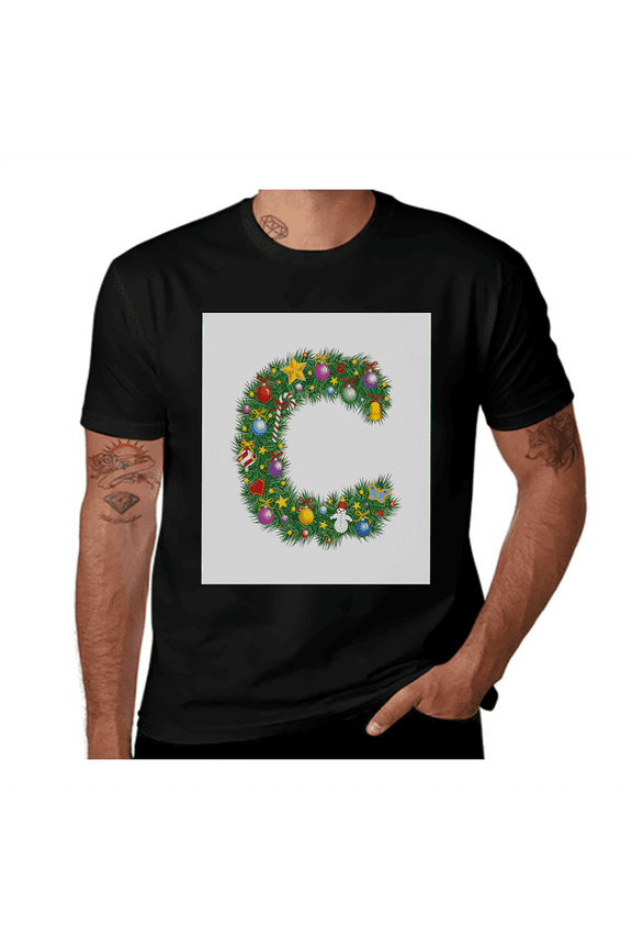 Celebration Design-Letter C-Multicolor Casual Streetwea Everyday Tshirt Comfortable Wear tee shirt
