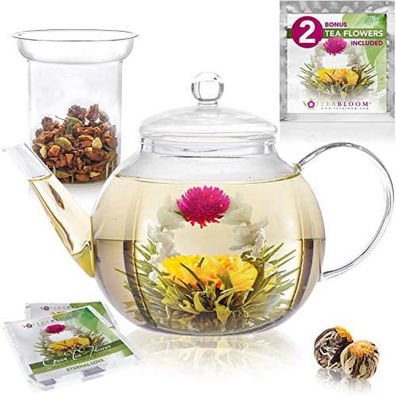 Celebration Glass Teapot with Loose Tea Glass Infuser