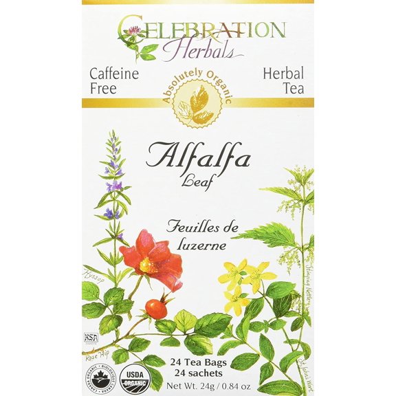 Celebration Herbals Alfalfa Leaf Tea Organic 24 bag Pack of 3