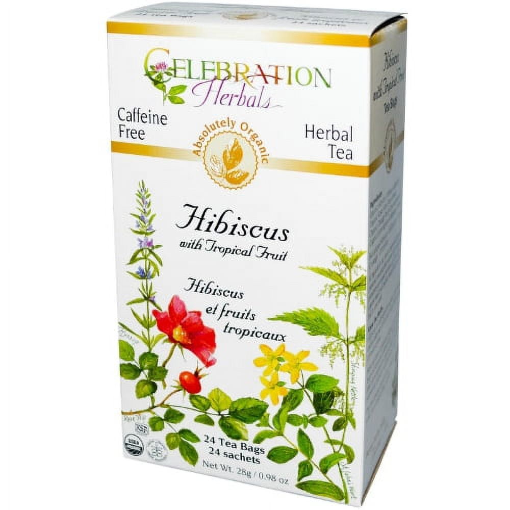 Celebration Herbals Organic Hibiscus with Tropical Fruit Tea 24 Bag(S)