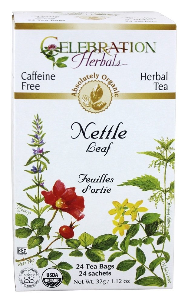 Celebration Herbals Organic Caffeine Nettle Leaf Herbal Tea 24 Tea
