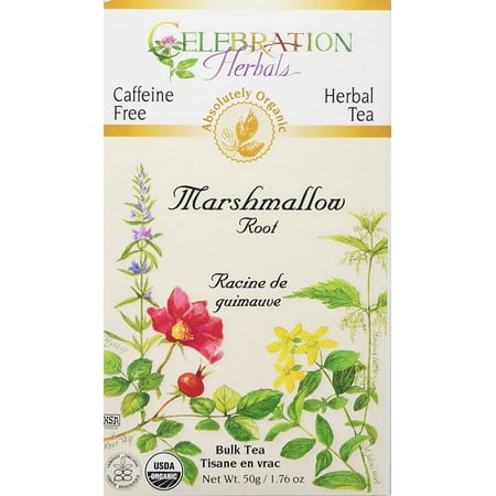 Celebration Herbals Organic Marshmallow Root Bulk Tea Caffeine Free -- 1.76 oz
