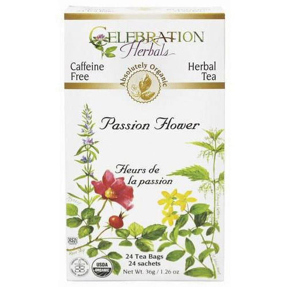 Celebration Herbals Passion Flower Tea Organic, 24 Ct