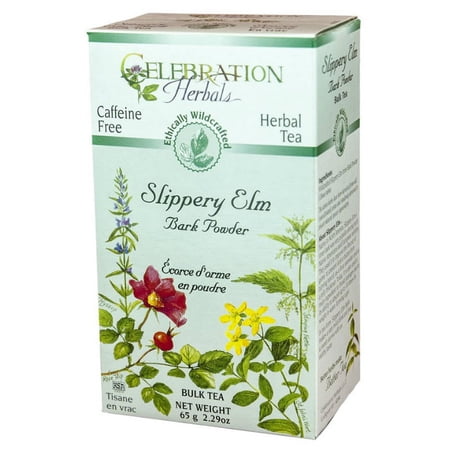 Celebration Herbals Slippery Elm Bark Powder Bulk Tea Caffeine Free 24 g