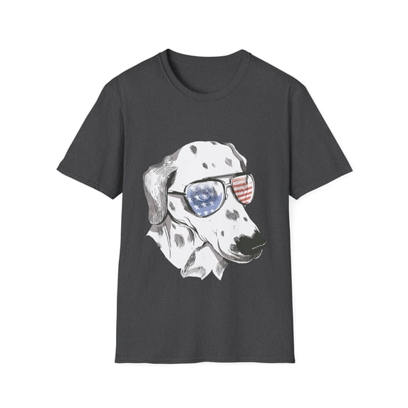 Celebration July 4th day Dalmatian dog t-shirt Graphic Tees