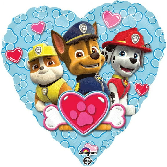 Celebrations 18" Paw Patrol Love Foil Balloon