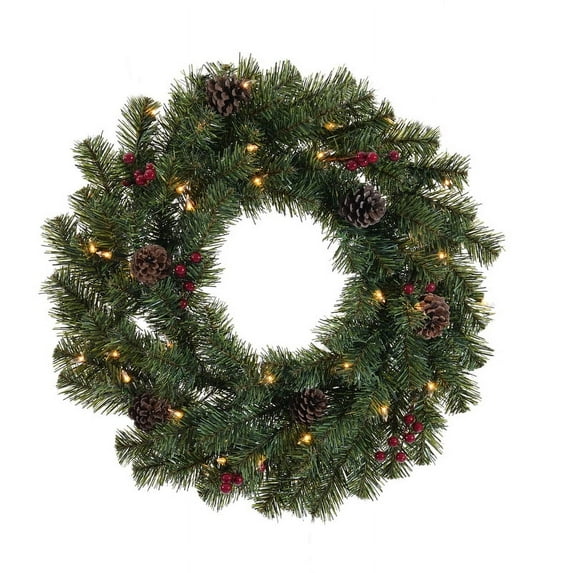 WREATH NRTH PIN CLR 18"