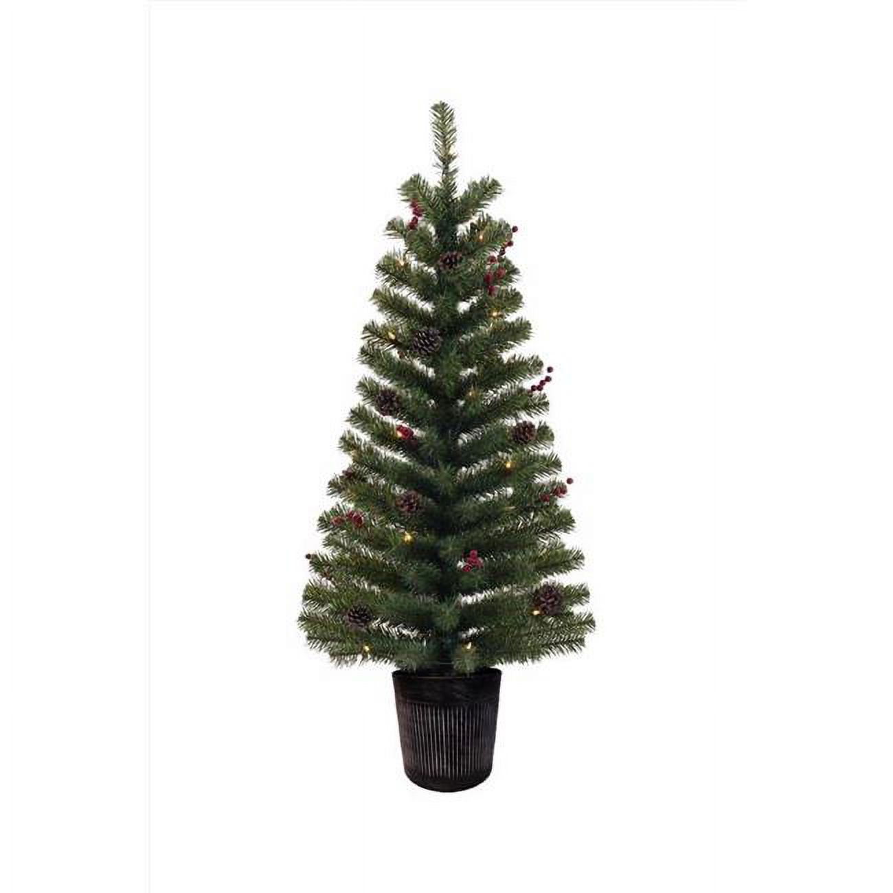 Celebrations 4 ft. Full LED 35 ct Northern Pine Tree Prelit Incan Color