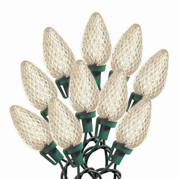 Celebrations 47770-71 Faceted LED C9 Christmas Light, Warm White