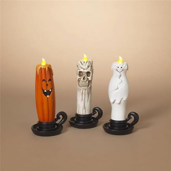 Celebrations 9086876 8.15 in. Ghost, Skull & Ghost Candle Halloween Decor - Pack of 24