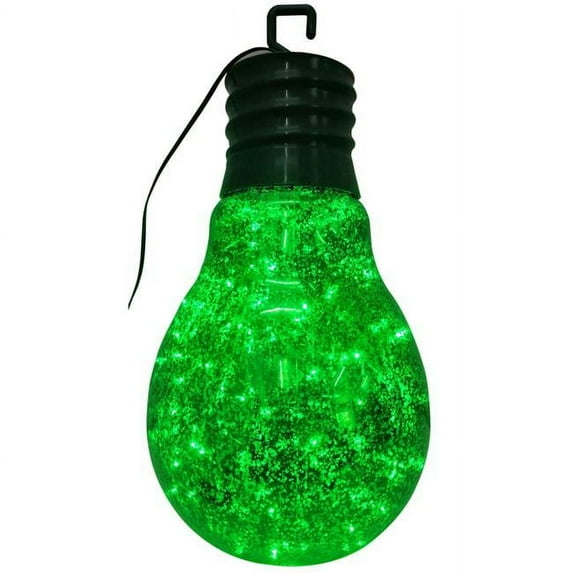 Celebrations 9044124 Edison Light Bulb Hanging Decor, Green - Pack of 3