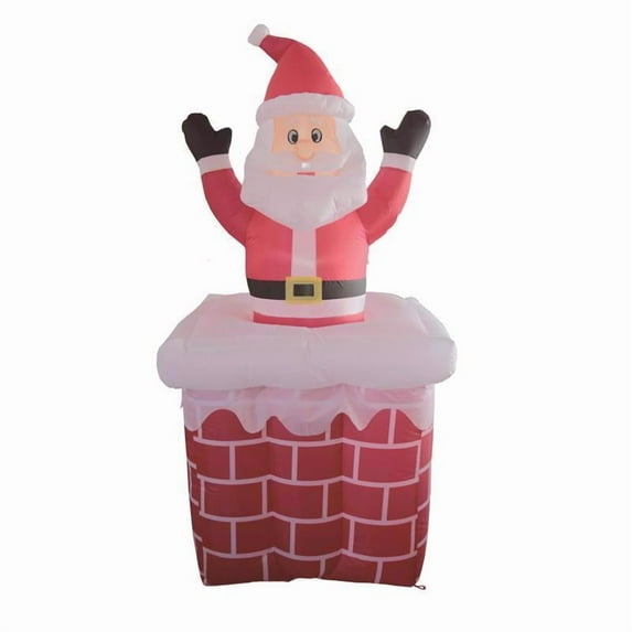 INFLTABL SANTA CHMNY 6'H (Pack of 1)