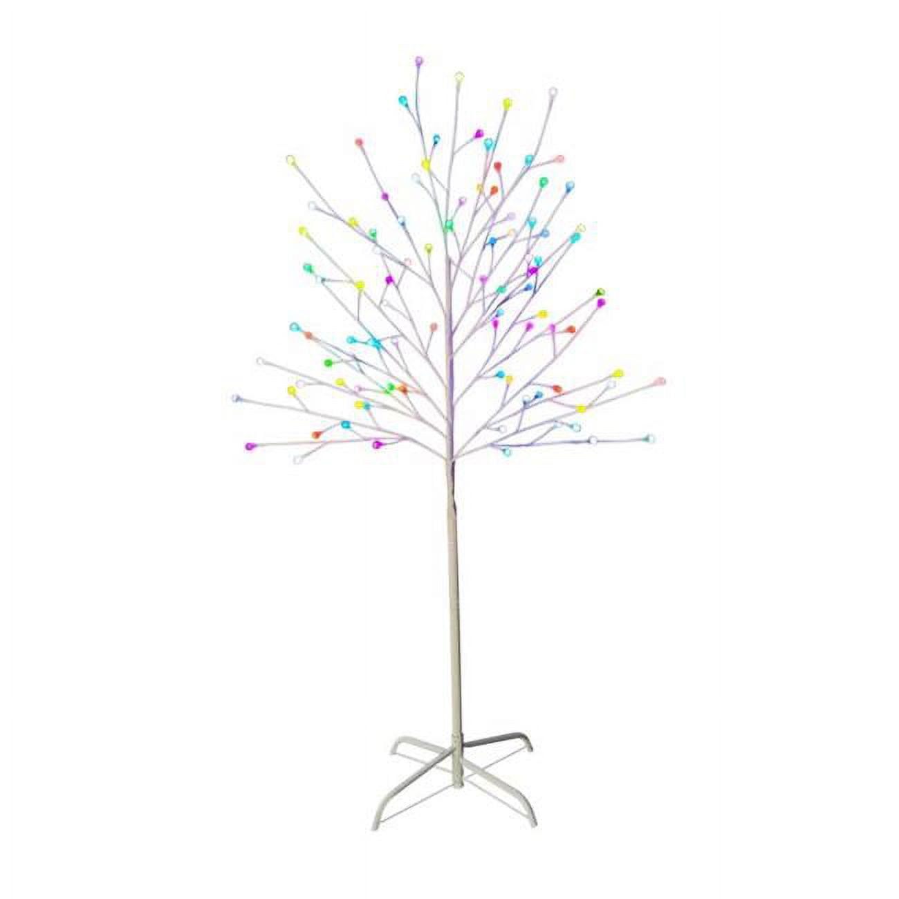 Celebrations 9080900 60 in. LED Stick Tree Yard Decor, White