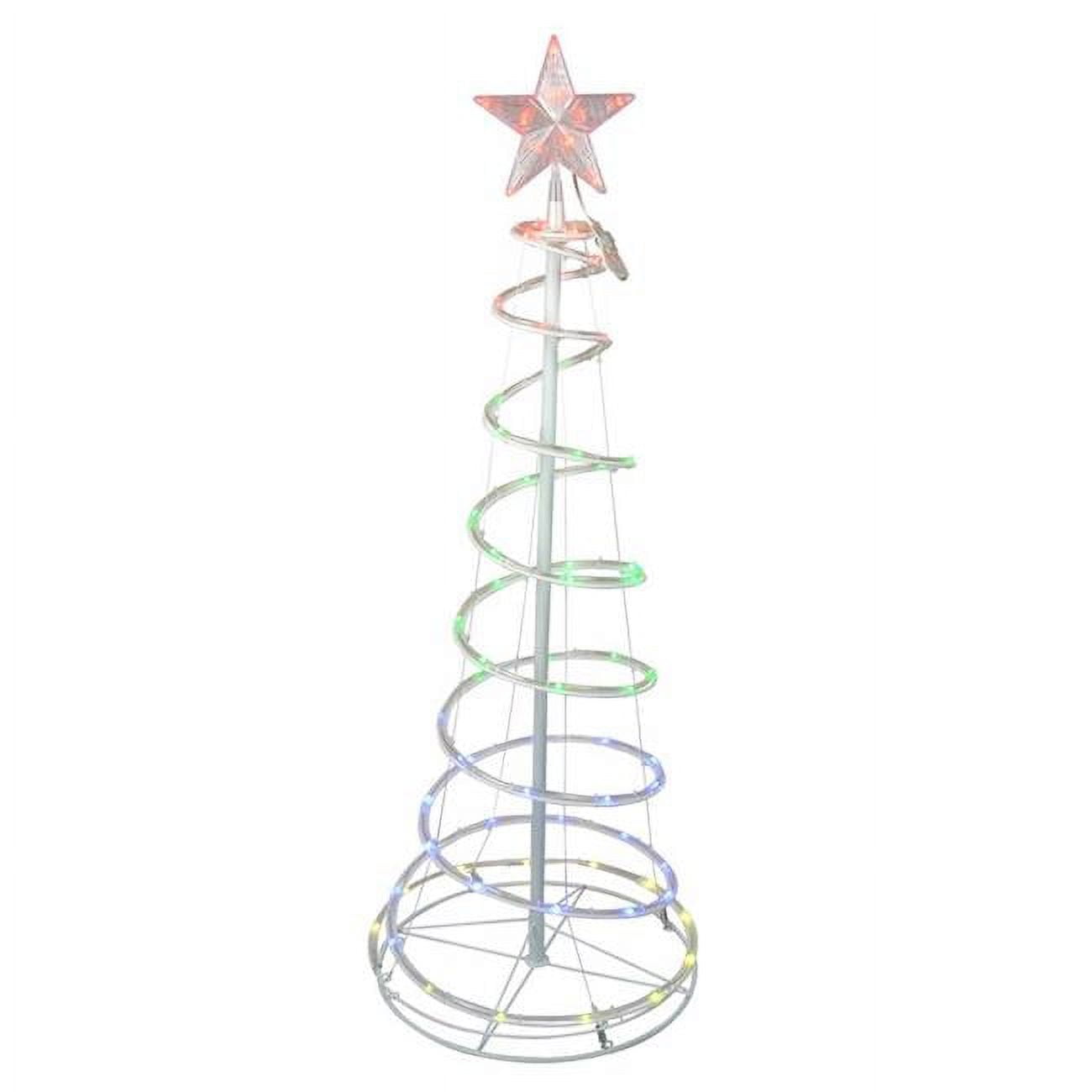 Celebrations 9081024 4 ft. Slim LED 73 Light Spiral RGB Ribbon Color
