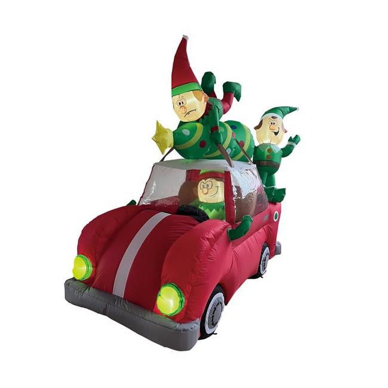 Celebrations 9086219 6.5 ft. Inflatable LED Animated ElF Christmas Tree