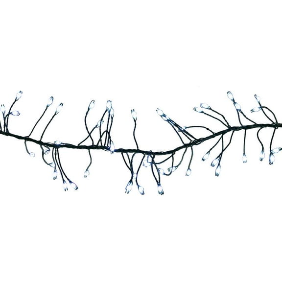 Celebrations LED Big Seed Cluster Pure White 250 ct String Christmas Lights