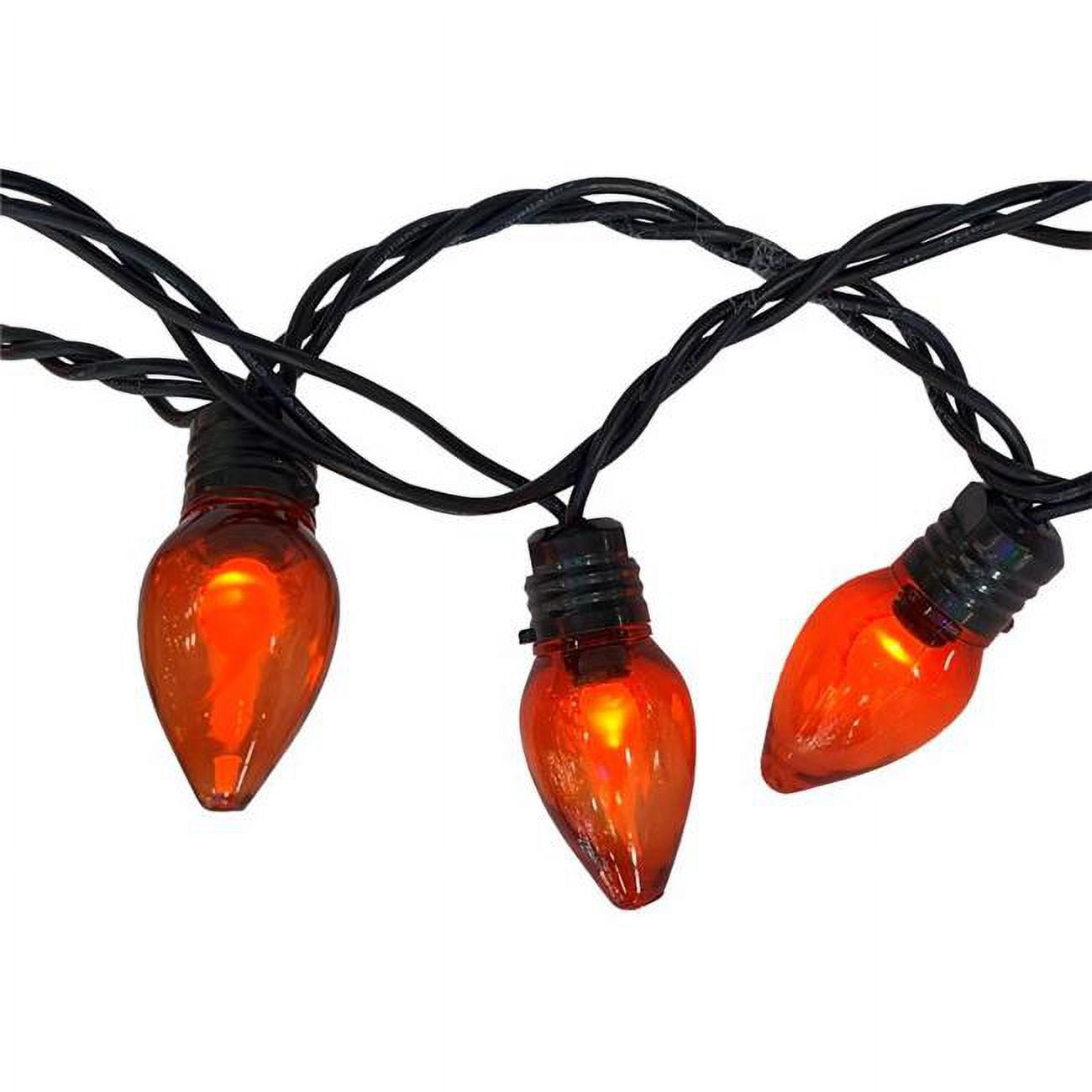 Celebrations 9086898 LED Flicker Flame Halloween Lights, Orange 20