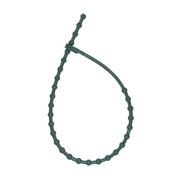 Celebrations 9087197 Holiday Adjustable Tie Plastic Garland, Green - 10 Piece