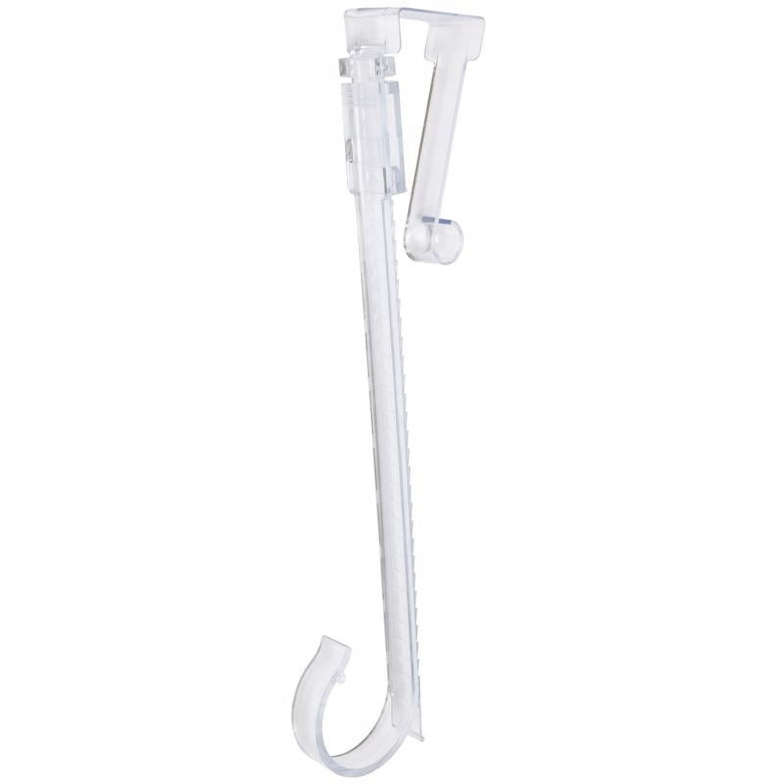 Clear Plastic Adjustable Holiday Over The Door Hook