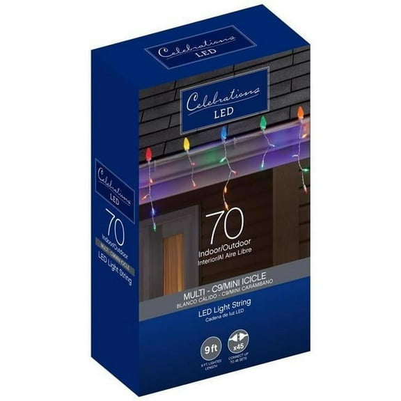 LED ICICLES MULTI 70CT(Pack of 1)