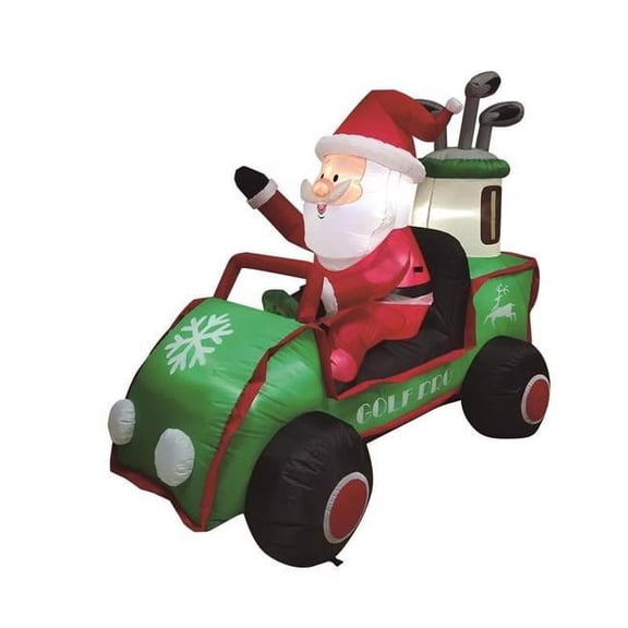 Celebrations 9096481 6 ft. Santa in Golf Cart Inflatable