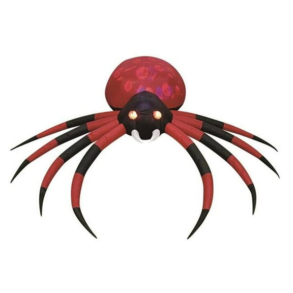 Celebrations 9096489 8 ft. Prelit Inflatable Spider