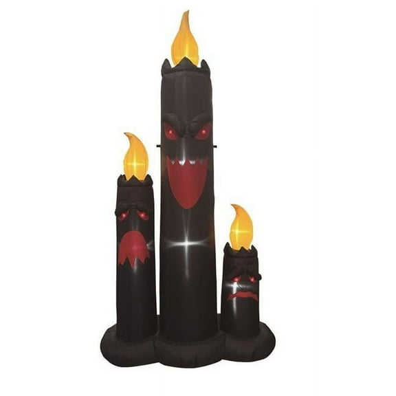 Celebrations 9096490 9 ft. Prelit Inflatable Spooky Candles