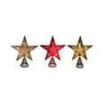 thumbnail image 1 of Celebrations 49056A-71 8.5 in. Christmas Star Tree Topper  Assorted - pack of 6, 1 of 5