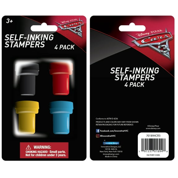 Celebrations Cars 4 Pack Stampers