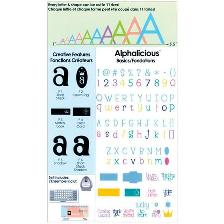 Celebrations Cricut Cartridge, Alphalicious