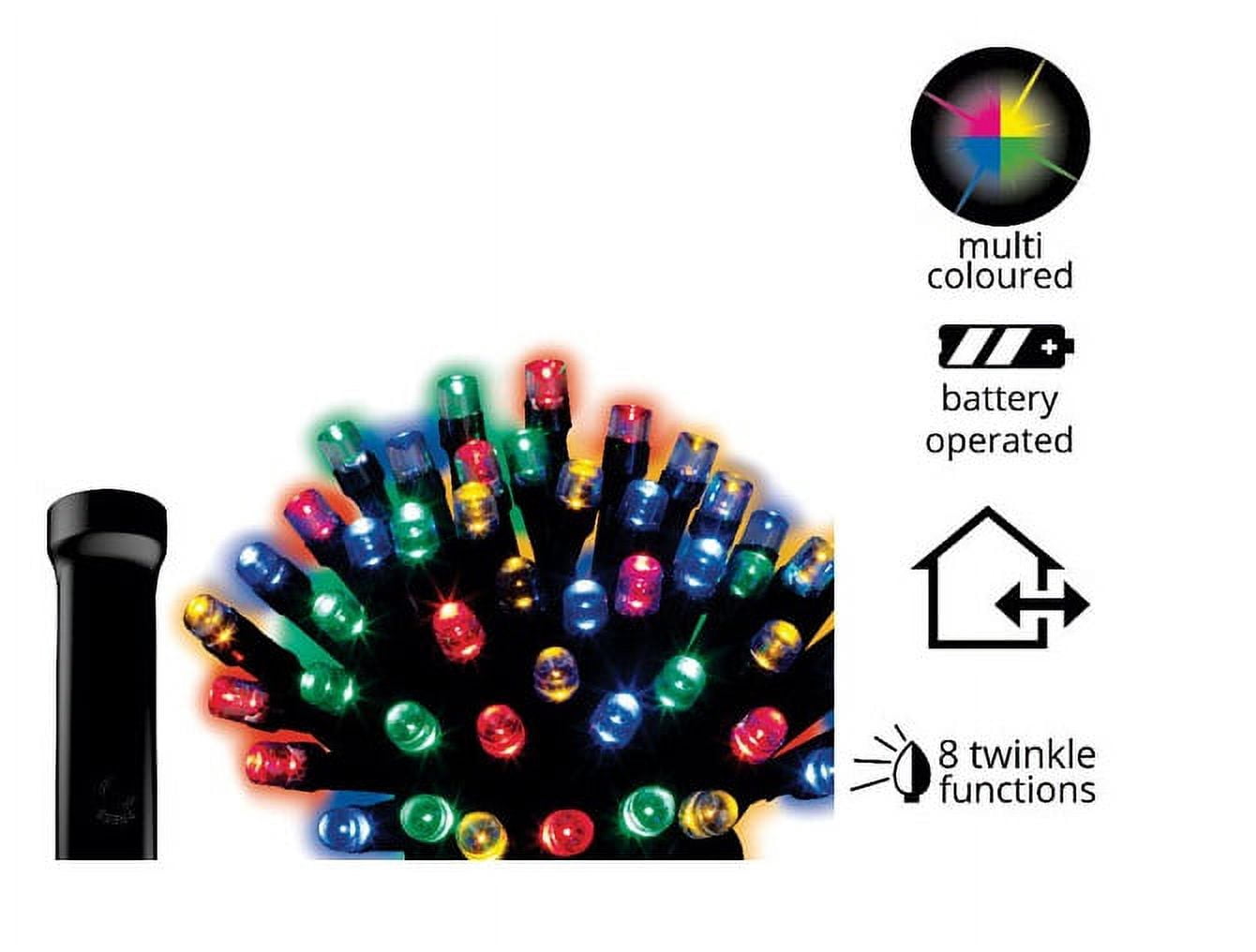 CATENA 48 LUCI A LED PER ESTERNO COLORE ORO A BATTERIA - Tutto a meno