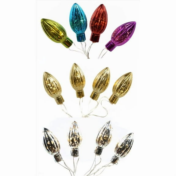 Celebrations LED C-Type Multicolored 12 ct Novelty Christmas Lights 6 ft.