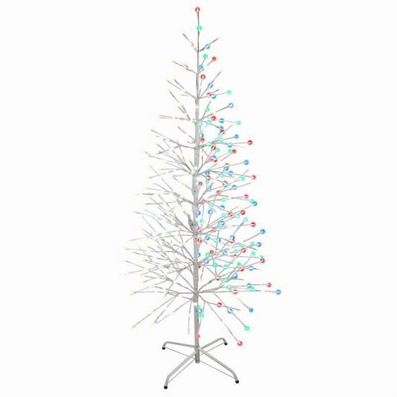 Celebrations LED Multi Birch  5.5 ft. Yard Decor
