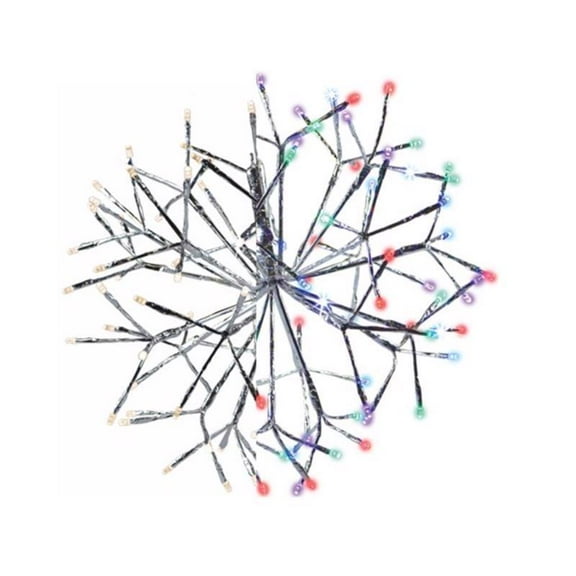 Celebrations LED Multi Shimmering Sphere 16 in. Hanging Decor