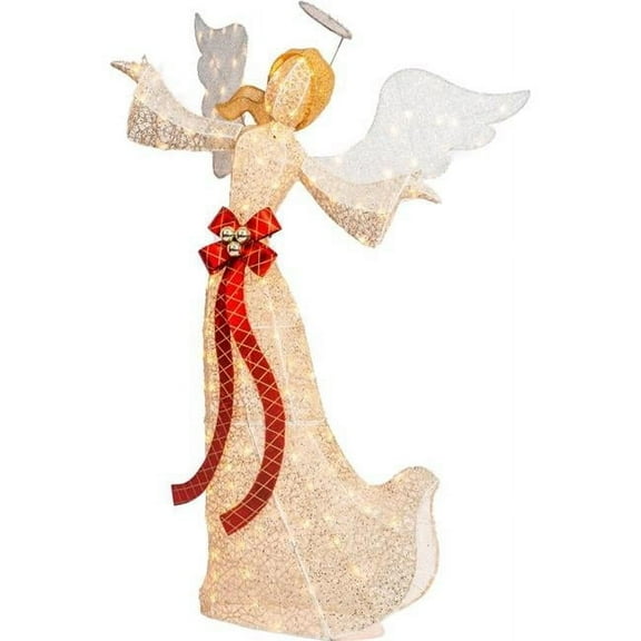 Celebrations Lighted Angel Yard Outdoor Decor, Incandescent 60" Height (1 Count)