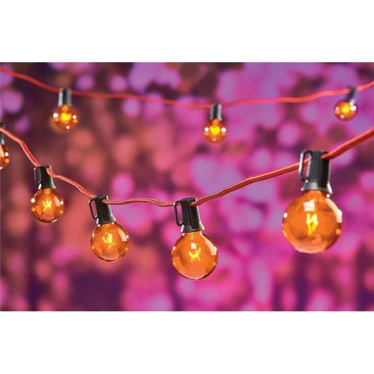 Celebrations Orange Prelit Globe Lights