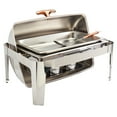 thumbnail image 1 of Celebrations by Denmark Tools for Cooks 5 Piece 9.5 Quart Stainless Steel Chafing Dish Set with Roll Top Lid, 1 of 5