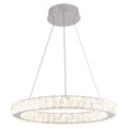 Celebrity 20W LED Glam Chandelier, Chrome Base with Glass Crystal