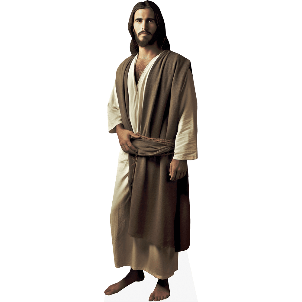Jesus Actor Robe Celebrity Cutouts CCGLOJESUSONEMI Durable Animated Jesus In Robe ...