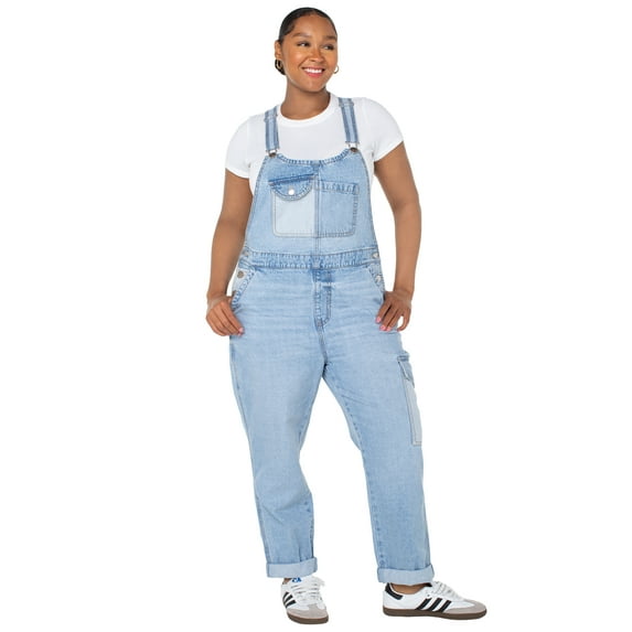 Celebrity Pink Boyfriend Cargo Overalls, Women's and Women's Plus