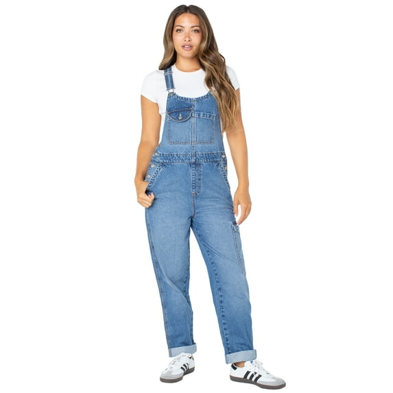 Celebrity Pink Boyfriend Cargo Overalls, Women's and Women's Plus