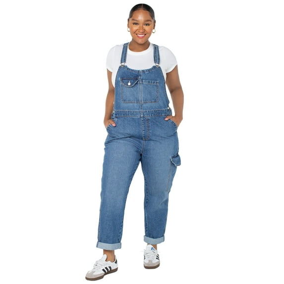 Celebrity Pink Boyfriend Cargo Overalls, Women's and Women's Plus