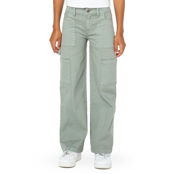 Celebrity Pink Girls Mid Rise Wide Leg Cargo Pants, Sizes XS-XXL