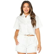 CELEBRITY PINK Juniors Boxy Oversize Shirt