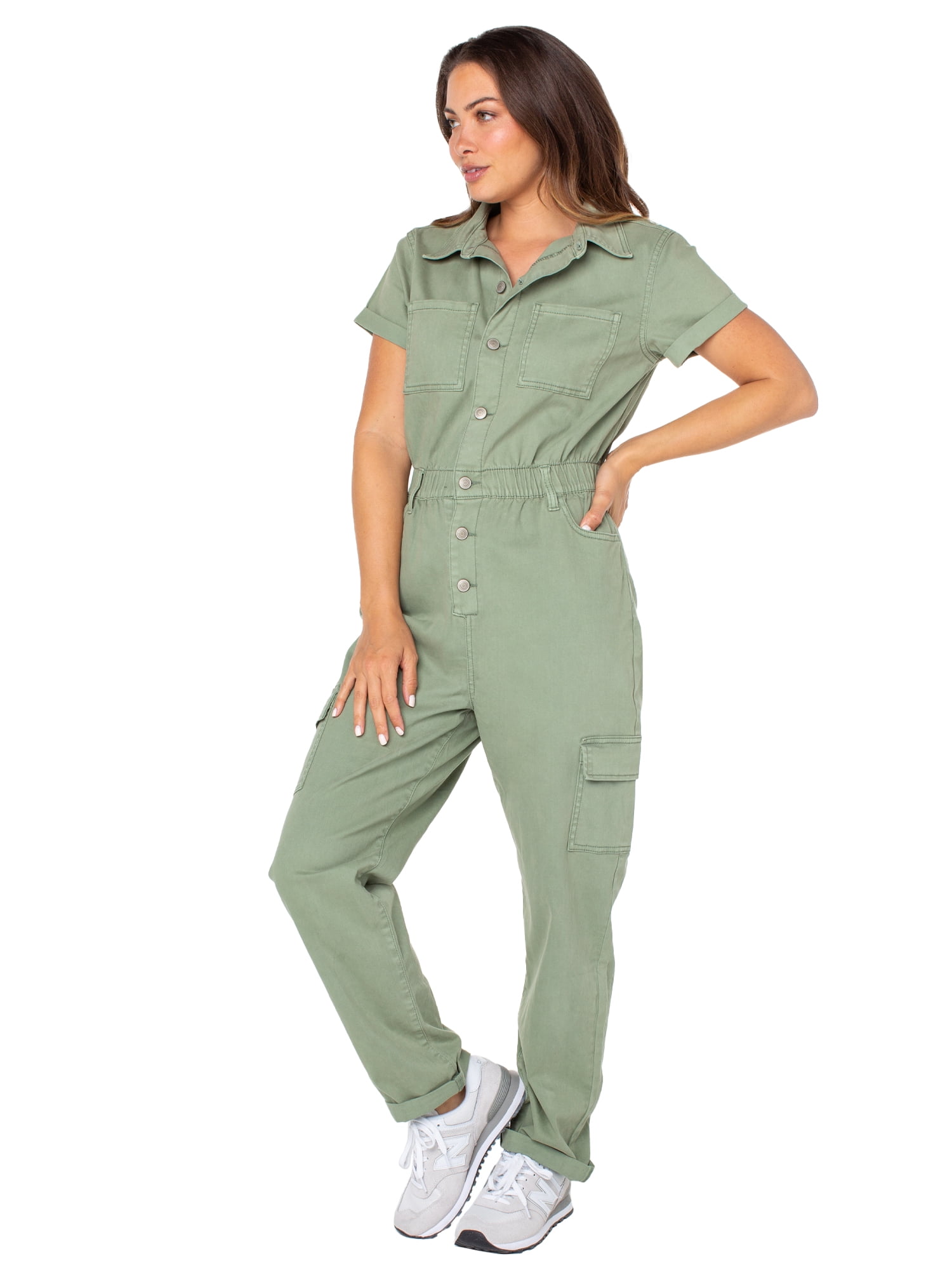 Celebrity Pink Juniors and Juniors Plus Cargo Boilersuit Sizes XXS-3X