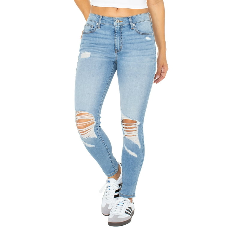 Celebrity Pink Juniors Mid Rise Ankle Skinny Jeans